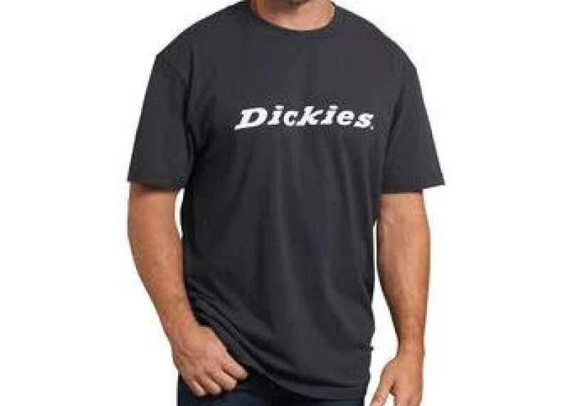 Dickies black tee with white logo in centre front